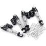 Que-T 4pcs Metal Shock Absorber Damper for 1: 24 Axial SCX24 AXI90081 RC Crawler Car Upgrade Parts