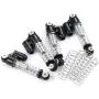 Que-T 4pcs Metal Shock Absorber Damper for 1: 24 Axial SCX24 AXI90081 RC Crawler Car Upgrade Parts