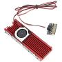 JEYI SK4 NVMe PCIe Adapter with Cooling Combo M.2 NVMe SSD to PCI-E X4 Expansion Card M Key + Cool Warship m2 2280 SSD Fan Heatsink for PCI Express 3.0 4X X8 X16 (Red)