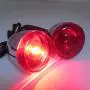 HTTMT- Front Turn Signal Light Indicator Red Lens Compatible with 92-16 Harley Sportster XL 883 1200 [P/N: RS059/XH6004-004]
