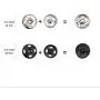 Senkary 200 Sets Sew-on Snap Buttons Metal Snap Fastener Press Studs Buttons for Clothing, 10 mm, Black and Silver Senkary 200 Sets Sew-on Snap Buttons Metal Snap Fastener Press Studs Buttons for Clothing, 10 mm, Black and Silver
