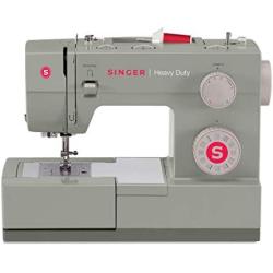 SINGER | Heavy Duty 4452 Sewing Machine with 110 Stitch Applications, Metal Frame, Built-In Needle Threader, & Heavy Duty Accessory Kit - Sewing Made Easy