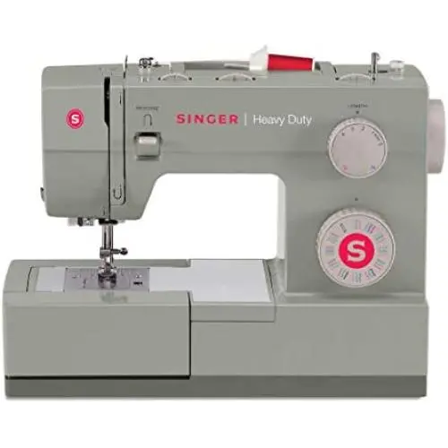 SINGER | Heavy Duty 4452 Sewing Machine with 110 Stitch Applications, Metal Frame, Built-In Needle Threader, & Heavy Duty Accessory Kit - Sewing Made Easy SINGER | Heavy Duty 4452 Sewing Machine with 110 Stitch Applications, Metal Frame, Built-In Needle Threader, & Heavy Duty Accessory Kit - Sewing Made Easy