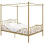 DHP Metal Canopy Bed with Sturdy Bed Frame - Full Size (Gold)