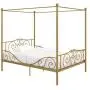 DHP Metal Canopy Bed with Sturdy Bed Frame - Full Size (Gold) DHP Metal Canopy Bed with Sturdy Bed Frame - Full Size (Gold)