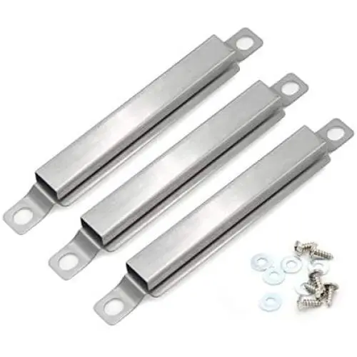 Hongso SBE592(3-Pack) Stainless Steel Cross Over Burner Replacement for Select Gas Grill Models by Charbroil, Kenmore and Others Most Grills Crossover,6 3/8 inch