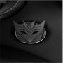 Transformers car one-Button Start Button Protective Cover Interior Modification Ignition Device Switch Metal Decorative Stickers (Black)