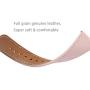 WFEAGL For Versa Band, Top Grain Leather Band Replacement Strap for Versa /Versa 2 /Versa Lite /Versa SE Fitness Smart Watch(Pink Band+Rose Gold Buckle)