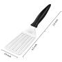 BOLEXINO Slotted Spatula Turner, Stainless Steel Slotted Flexible Turner, Kitchen Metal Spatula for Fish/Egg/Meat/Dumpling Turning, Flipping, Frying and Grilling, Dishwasher Safe