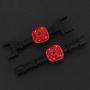 Dilwe Front Axle Housing, Metal Front Rear Axle Housing Accessory Part for MN90/ MN91/ MN45 RC Car Model( Black)