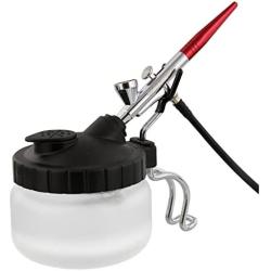 Master Airbrush Deluxe Airbrush 3 in 1 Cleaning Pot with Holder; Cleans Airbrush, Holds Airbrush, Color Palette Lid, Filters