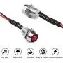 Cobella 4mm Metal Indicator Light 12V Waterproof Signal Lamp 0.3'' Mounting Hole Diameter, 2PCS, Red Cobella 4mm Metal Indicator Light 12V Waterproof Signal Lamp 0.3'' Mounting Hole Diameter, 2PCS, Red