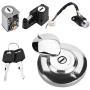 Ignition lock,Motorcycle Ignition Switch Fuel Gas Cap Seat Lock Keys for Honda CMX250 Rebel 1985-2014 CA125