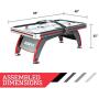 ESPN Sports Air Hockey Game Table: Indoor Arcade Gaming Set with Electronic Score System and Sound Effects - Available in Multiple Styles