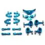 JVSISM 2 Pcs Metal Full Set Upgrade Parts for Wltoys 1/28 P929 P939 K979 K989 K999 K969 Rc Car Parts, Blue & Red JVSISM 2 Pcs Metal Full Set Upgrade Parts for Wltoys 1/28 P929 P939 K979 K989 K999 K969 Rc Car Parts, Blue & Red