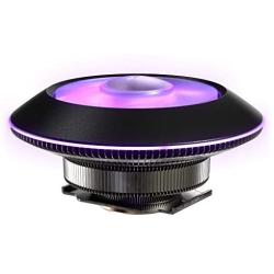 Cooler Master MasterAir G100M RGB Top Down Low Profile Mini ITX CPU Air Cooler, Copper Heat Column Base, Aluminum Fins, 92mm RGB Ring Fan, RGB Lighting for AMD Ryzen/Intel LGA1151