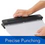 Swingline 2-3 Hole Punch, Semi-Adjustable, Light Duty Hole Puncher, 10 Sheet Punch Capacity, Black (74015)