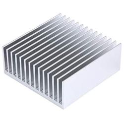 2Pcs 50mm Aluminum Heat Sink 50 x 50 x 20 mm/ 1.97 x 1.97 x0.78 Inch Heatsink 14 Fin for Peltier,Chipset and CPU Cooling -Silver