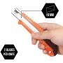 Utility Knife Retractable Heavy Duty Box Cutter w/ 2 Blade Per Set by White KaimanⓇ for Warehouse, Office, or Workshop Razor Knife - (12 Pack) Disposable Compact 18MM Retracting Utility Blade-Orange