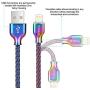 Lightning Cable,[MFi Certified]Fantany Durable Metal USB Lightning Charging Cable Compatible with iPhone Xs,XS Max,XR,X,8 Plus,7,7 Plus,6,6s Plus,SE,iPad Mini,iPad Air,iPod Touch (3.3ft, Colourful-1)