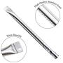 Hisencn Repair KIT Parts Grill Burner Tube, Porcelain Heat Plate Tent, Adjustable Carry Over Tubes Replacement for Brinkmann 4 Burner 810-2410-S, 810-1420-0, 810-1420-1, 810-1470-0 Gas Grill Models