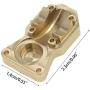 YU-NIYUT Brass Differential Cover for A.x.i.a.l SCX24 90081 RC Model Car Metal Upgrade Parts RC Modification Fun for Adults, Beginners and Children