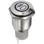 Etopars 12V Car Blue LED Light Rear Fog Push Button Metal Toggle Switch 16mm