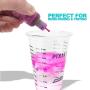 Disposable Epoxy Resin Mixing Cups Clear Plastic 10-Ounce 50-Pack For Measuring Paint Epoxy Resin Art Supplies - Graduated Measurements in ML and OZ - Multipurpose Mixing Cups for Cooking and Baking
