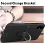 Samsung Galaxy A71 4G Screen Protector Folmeikat 360 Degree Rotating Metal Ring Cover with Kickstand Protective Phone Case (NOT for Samsung A71 5G/5G UW) 6.7'' (Black)