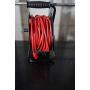 Woods 22849 Metal Extension Cord Reel Stand In Black, Heavy Duty, Quick Snap Together Design, Sturdy and Durable Stand, Easy to Grip Handles, Holds Up To 100 Feet, 14/3 Gauge Cord