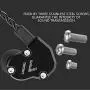 RevoNext QT2S in Ear Monitor Headphones, Triple Driver 2DD+1BA Balanced Armature with Dynamic Metal Shell Noise-Isolating Deep Bass Wired Earbuds with Detachable Cables(Black no mic)