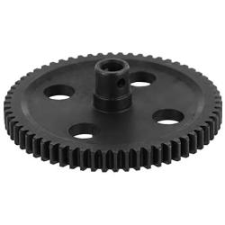 Dilwe RC Car Reduction Gear, Metal Reduction Gear 62T Deceleration Gear for WLtoys 12428 12423 1/12 Truck Cars(Black)