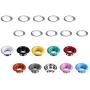 Bememo 300 Pieces Grommets Kit Metal Eyelets Shoes Clothes Crafts, 10 Colors (1/4 Inch)