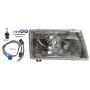 Headlight with Adjusters & Mounting Frame Metal - Passenger Side (Fit: Peterbilt 377 385 & 375 Truck)