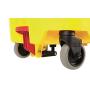 Rubbermaid Commercial WaveBrake 2.0 44 QT Side-Press Mop Bucket and Wringer with Foot Drain, Yellow (FG618688YEL)