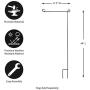 Evergreen Garden Flag Stand (42'' Height x 0.5'' Width x 18'' Length)