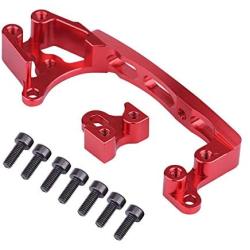 Dilwe RC Servo Mount, Metal CNC Steering Servo Mount Upgrade Parts for Axial SCX10 II 1/10 90046 90047 RC Crawler