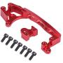 Dilwe RC Servo Mount, Metal CNC Steering Servo Mount Upgrade Parts for Axial SCX10 II 1/10 90046 90047 RC Crawler
