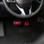 Thenice for 10th Gen Civic Anti-Slip Foot Pedals Aluminum Brake and Accelerator Pedal No Drilling Covers for Honda Civic 2020 2019 2018 2017 -Red