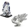 Metal Earth Fascinations Premium Series 3D Metal Model Kits Star Wars Set of 2 - R2-D2 - Millennium Falcon