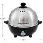 Elite Cuisine EGC-508 Egg Poacher, Omelet & Soft, Medium, Hard-Boiled Egg Cooker with Auto-Off, Buzzer and Stainless Steel Tray, 7 Egg Capacity, Black Elite Cuisine EGC-508 Egg Poacher, Omelet & Soft, Medium, Hard-Boiled Egg Cooker with Auto-Off, Buzzer and Stainless Steel Tray, 7 Egg Capacity, Black