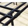 TATAGO 3000lbs Weight Capacity 16 inch Queen Size Heavy Duty Platform Bed Frame & 2 Set Headboard Bracket, Mattress Foundation, Non-Slip, No Noise & No Box Spring Needed