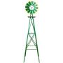 LEGENDARY-YES Ornamental Windmill Backyard Garden Decoration Weather Heavy Duty Metal Wind Mill 4 Legs