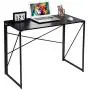 Writing Computer Desk Modern Simple Study Desk Industrial Style Folding Laptop Table for Home Office Notebook Desk Black Writing Computer Desk Modern Simple Study Desk Industrial Style Folding Laptop Table for Home Office Notebook Desk Black