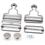 6 Pieces 1.5 inch Overall Buckles Suspenders Replacement Buckle Overalls Buttoned Hooking Metal Buckles Gourd Buckles Suspenders Buckle for DIY Art Sewing Clothing Craft(Sliver, Metal-Black, Bronze) 6 Pieces 1.5 inch Overall Buckles Suspenders Replacement Buckle Overalls Buttoned Hooking Metal Buckles Gourd Buckles Suspenders Buckle for DIY Art Sewing Clothing Craft(Sliver, Metal-Black, Bronze)