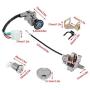 New 50CC Ignition Switch Key Lock For GY6 50cc Jonway Taotao Roketa Metal Plastic Silver Black