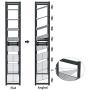 SONGMICS 8-Tier Shoe Rack, Set of 2 Stackable 4-Tier Shoe Organizers, Metal Mesh Shoe Shelf Storage, Adjustable Flat or Angled Shelves, Cool Gray ULMR08GB