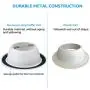 TORCHSTAR 12-Pack 6 Inch Recessed Can Light Trim with White Metal Step Baffle, for 6 Inch Recessed Can, Detachable Iron Ring Included, Fit Halo/Juno Remodel Recessed Housing, Line Voltage Available TORCHSTAR 12-Pack 6 Inch Recessed Can Light Trim with White Metal Step Baffle, for 6 Inch Recessed Can, Detachable Iron Ring Included, Fit Halo/Juno Remodel Recessed Housing, Line Voltage Available