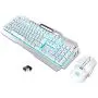 Rechargeable Keyboard and Mouse,Suspended Keycap Mechanical Feel Metal Panel Gaming Keyboard Mouse Combo,3800mAh Large Capacity Lithium Battery,Anti-ghosting (White) Rechargeable Keyboard and Mouse,Suspended Keycap Mechanical Feel Metal Panel Gaming Keyboard Mouse Combo,3800mAh Large Capacity Lithium Battery,Anti-ghosting (White)