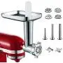 Metal Food Grinder Attachment for KitchenAid Stand Mixer Included 3 Sausage Stuffer Tubes Accessory, Upgrade Design with High Performance Metal Food Grinder Attachment for KitchenAid Stand Mixer Included 3 Sausage Stuffer Tubes Accessory, Upgrade Design with High Performance